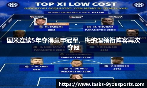 国米连续5年夺得意甲冠军，梅纳涅领衔阵容再次夺冠