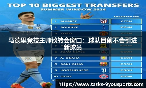 马德里竞技主帅谈转会窗口：球队目前不会引进新球员